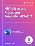 HR policies and procedures manual